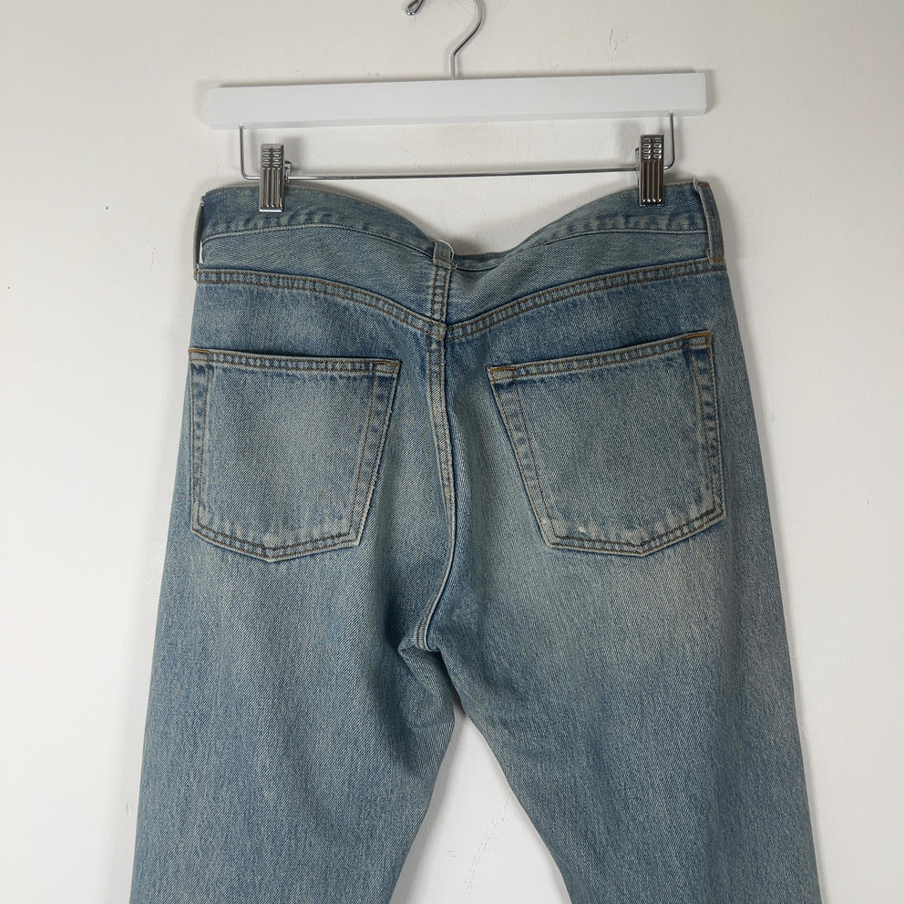 Balenciaga Light Wash Straight Leg Jean
