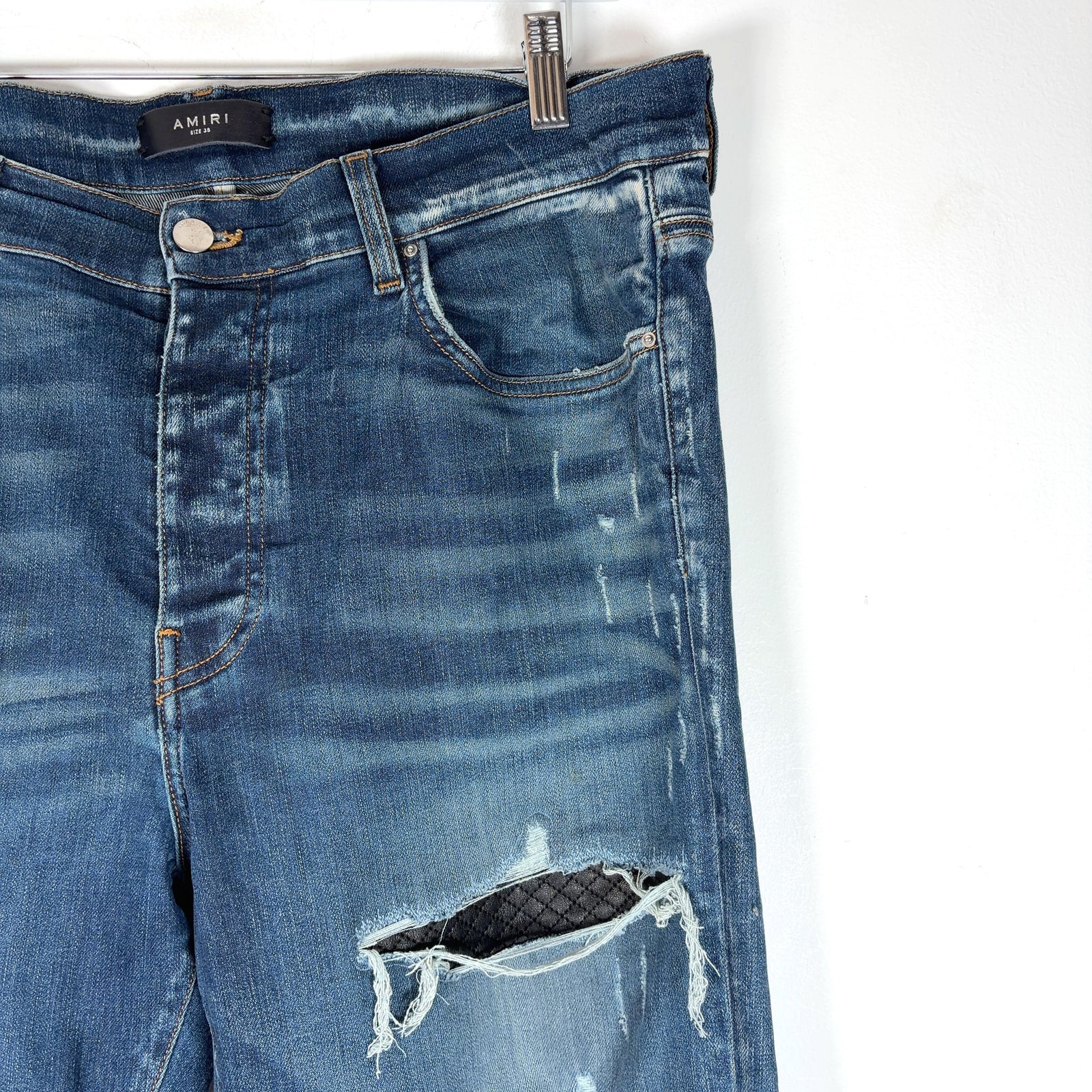 Amiri Diamond Stitch MX1 Jeans