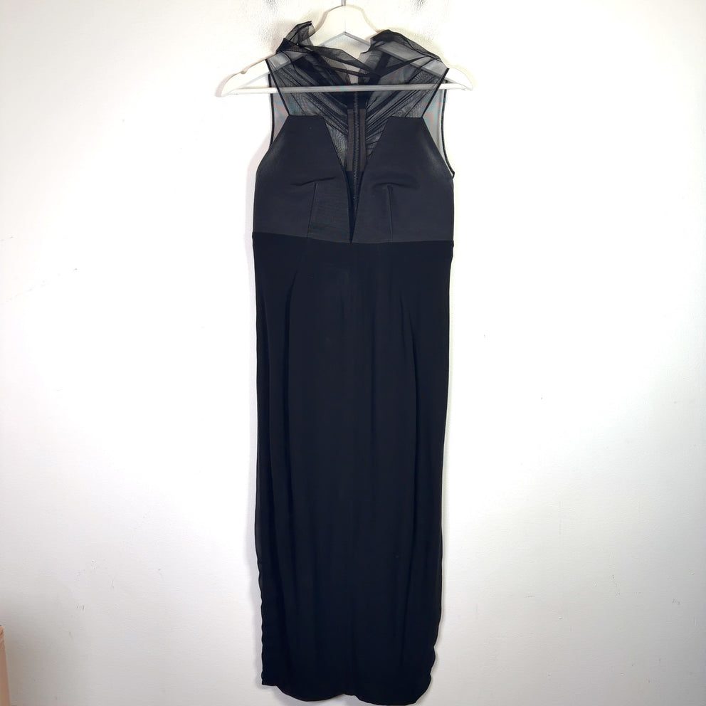 Rick Owens SS13 Sheer High-Neck Dress