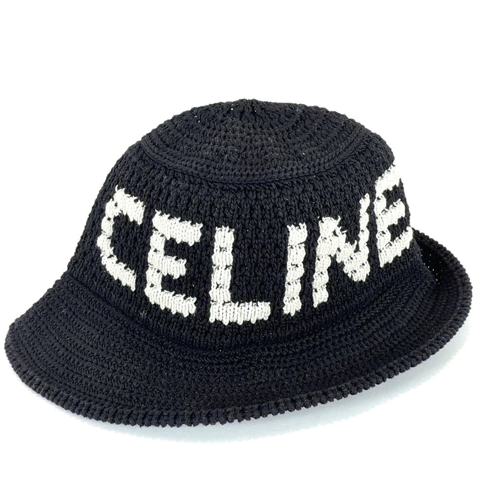 Celine Knitted Logo Bucket Hat