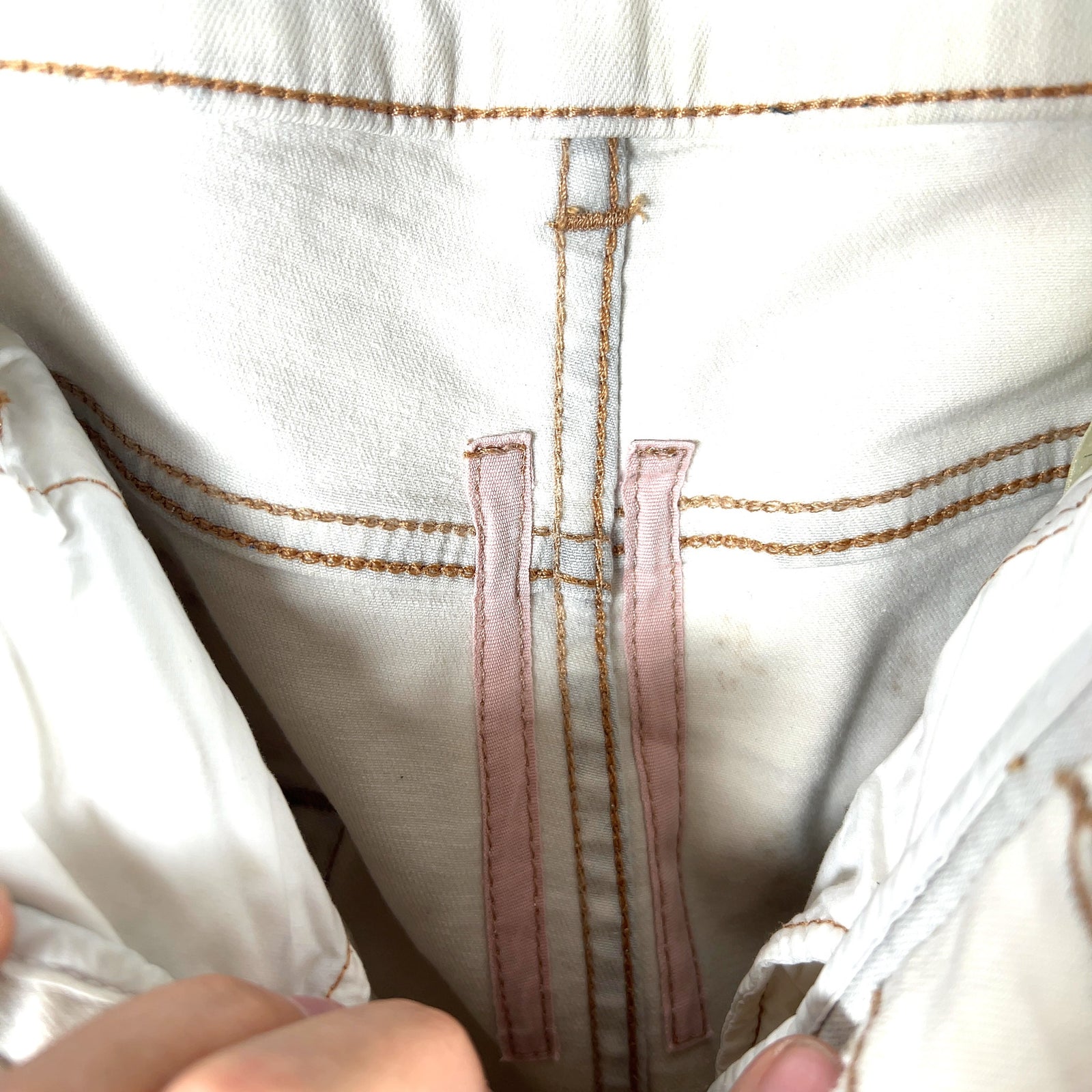 Rick Owens DRKSHDW 'White Wax' Acrylic Painted Detroit Jeans