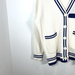Sandro S84 Logo Button-Up Sweater