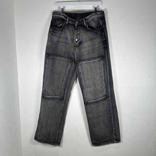 Thug Club Double Knee Grey Wash Carpenter Pants Size 34