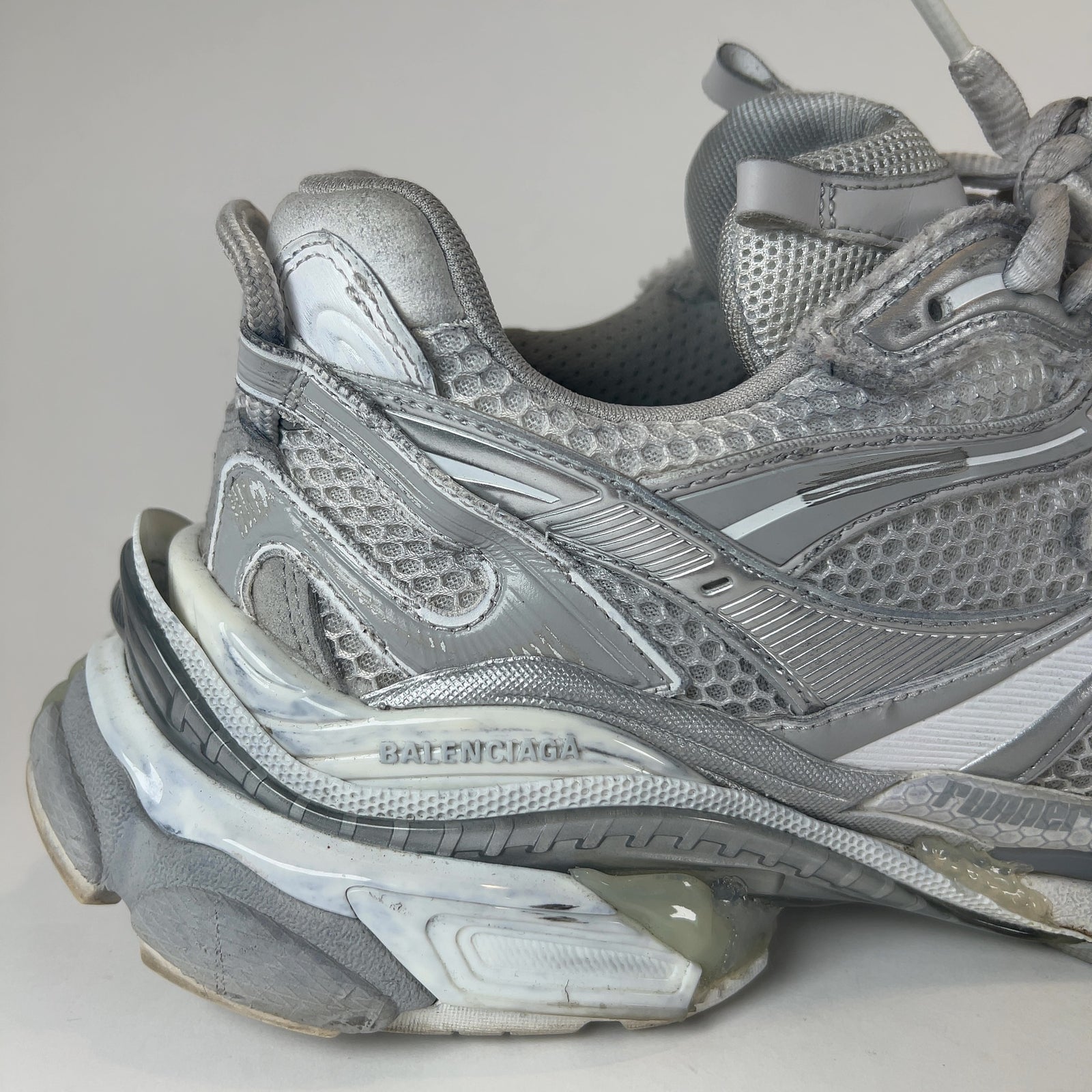Balenciaga White/Silver Runner 2.0
