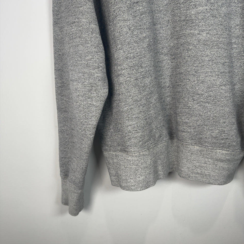 RRL Grey French Terry Crewneck