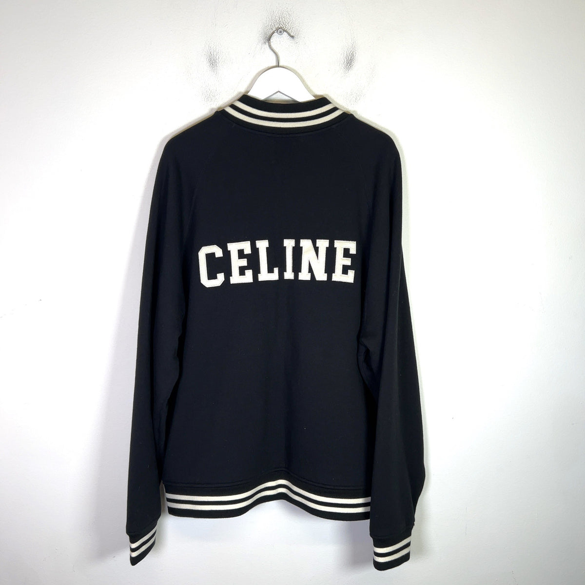 Celine 2022 Striped Logo Varsity Jacket