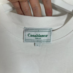 Casablanca Pink Outline Doorway Graphic White T-Shirt