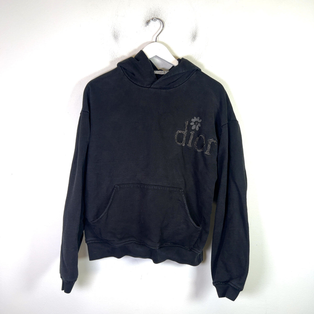 Dior x ERL 'Be Nice' Glitter Embroidered Hoodie