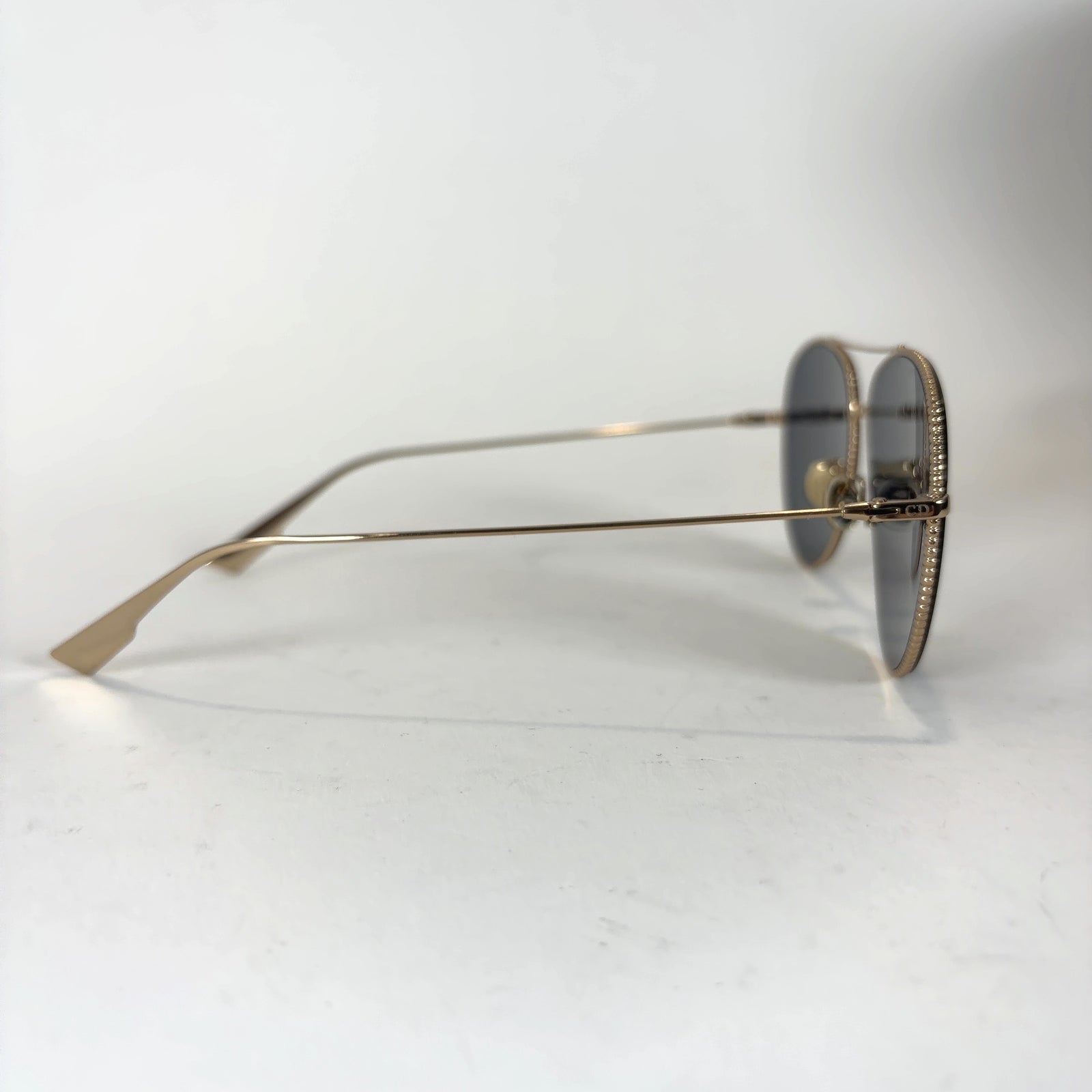 Dior Gold Wire Frame Avaitor Sunglasses