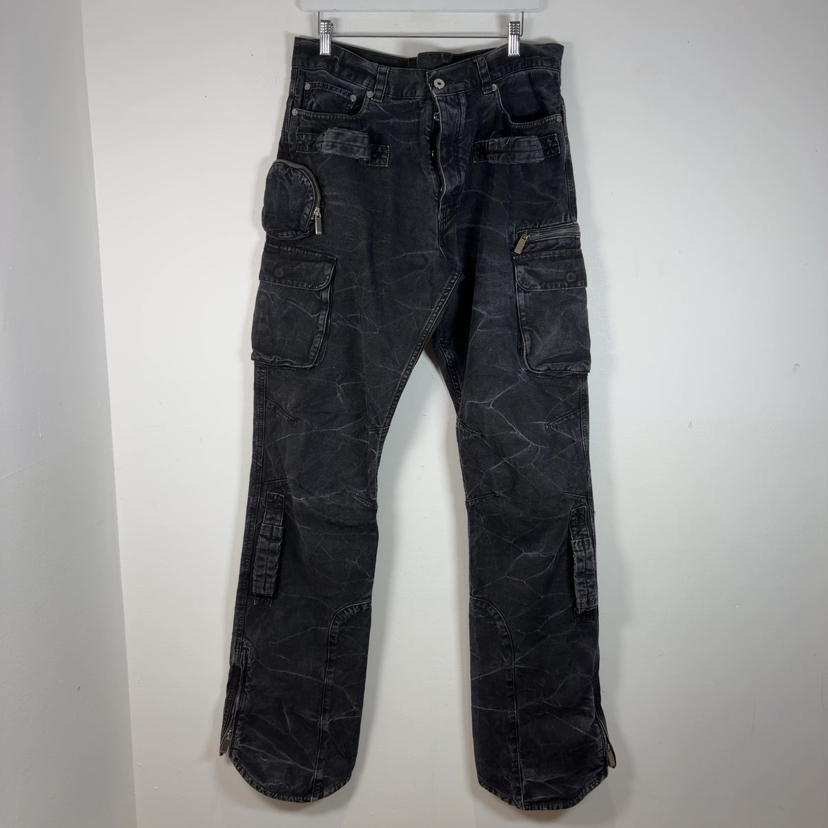 Off-White Cargo Distressed Effect Cargo Pants