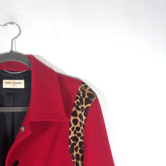 Saint Laurent Teddy Cheetah Jacket