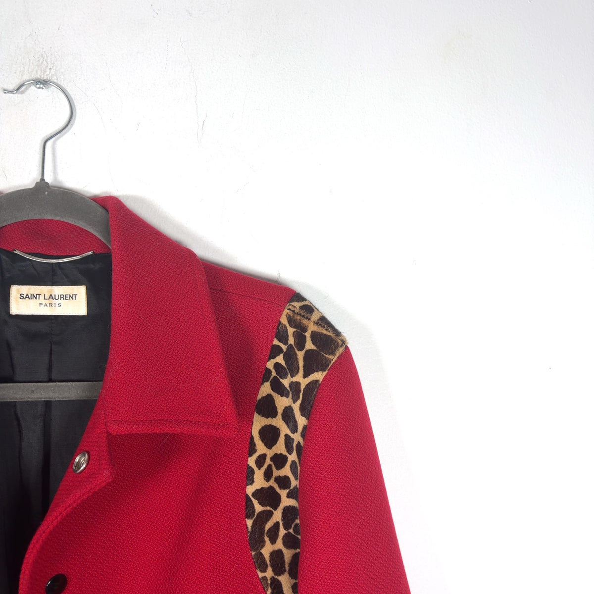 Saint Laurent Teddy Cheetah Jacket
