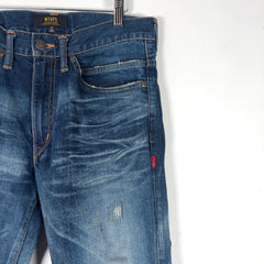 WTAPS High Rise Distressed Jeans