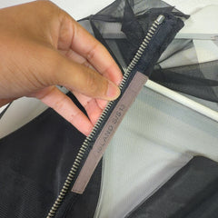 Rick Owens SS13 Sheer High-Neck Dress