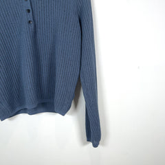 Rag & Bone Knitted Cropped Button-Up Polo Shirt