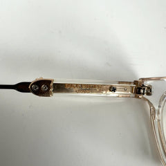 Chrome Hearts 'Duck Butter' Gold/Clear Frame Glasses