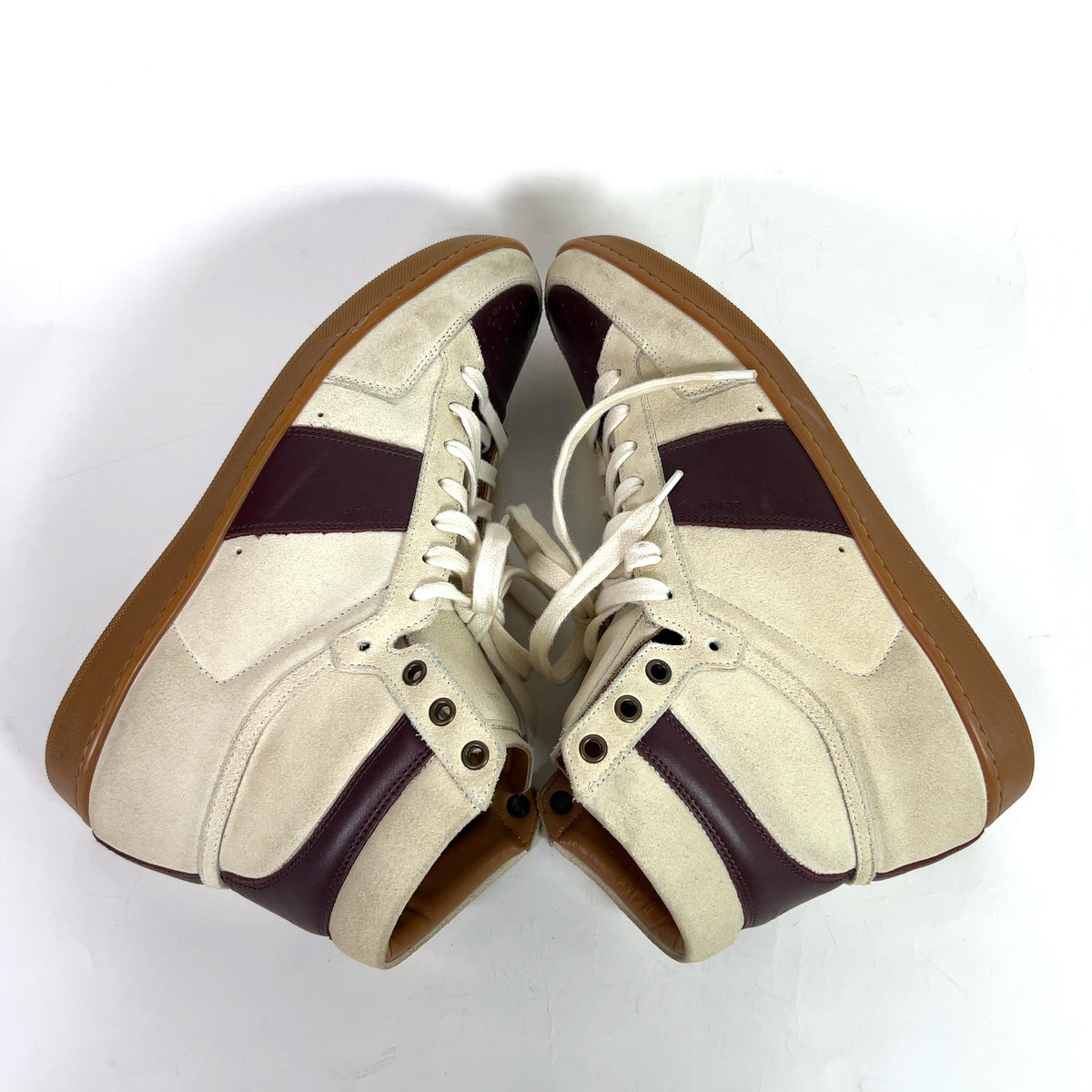 Saint Laurent SL/10H Suede High-Top Sneakers