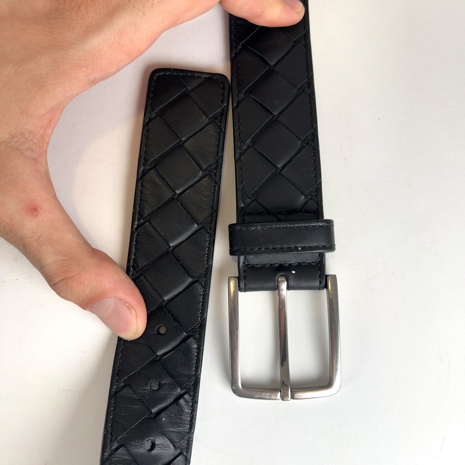 Bottega Veneta Intrecciato Leather Belt