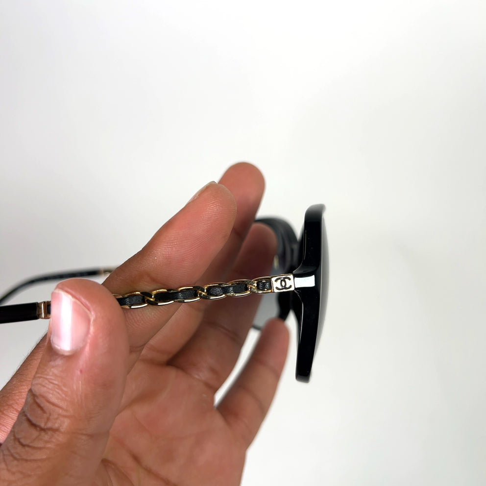 Chanel 5210-Q CC Braided Logo Sunglasses