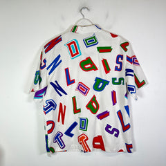 Louis Vuitton x NBA White Basketball Letters Shirt Size L
