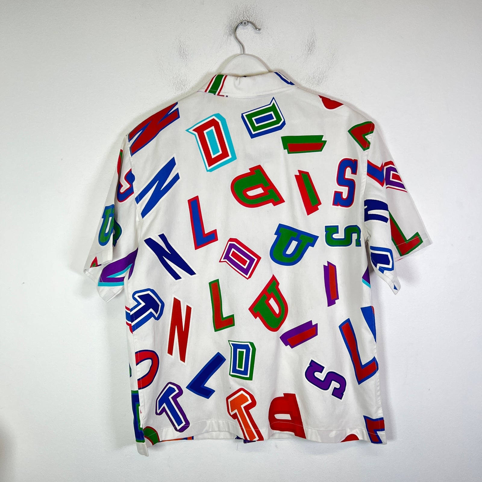 Louis Vuitton x NBA White Basketball Letters Shirt Size L