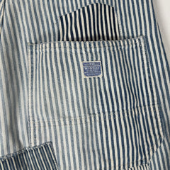 Kapital Hickory Stripe Distressed Painter Wide Leg Port Baggy Pants
