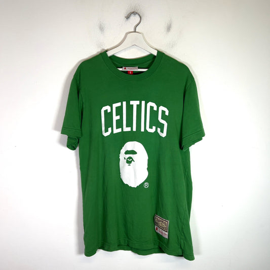 Bape x Mitchell & Ness Boston Celtics Ape Head T-Shirt
