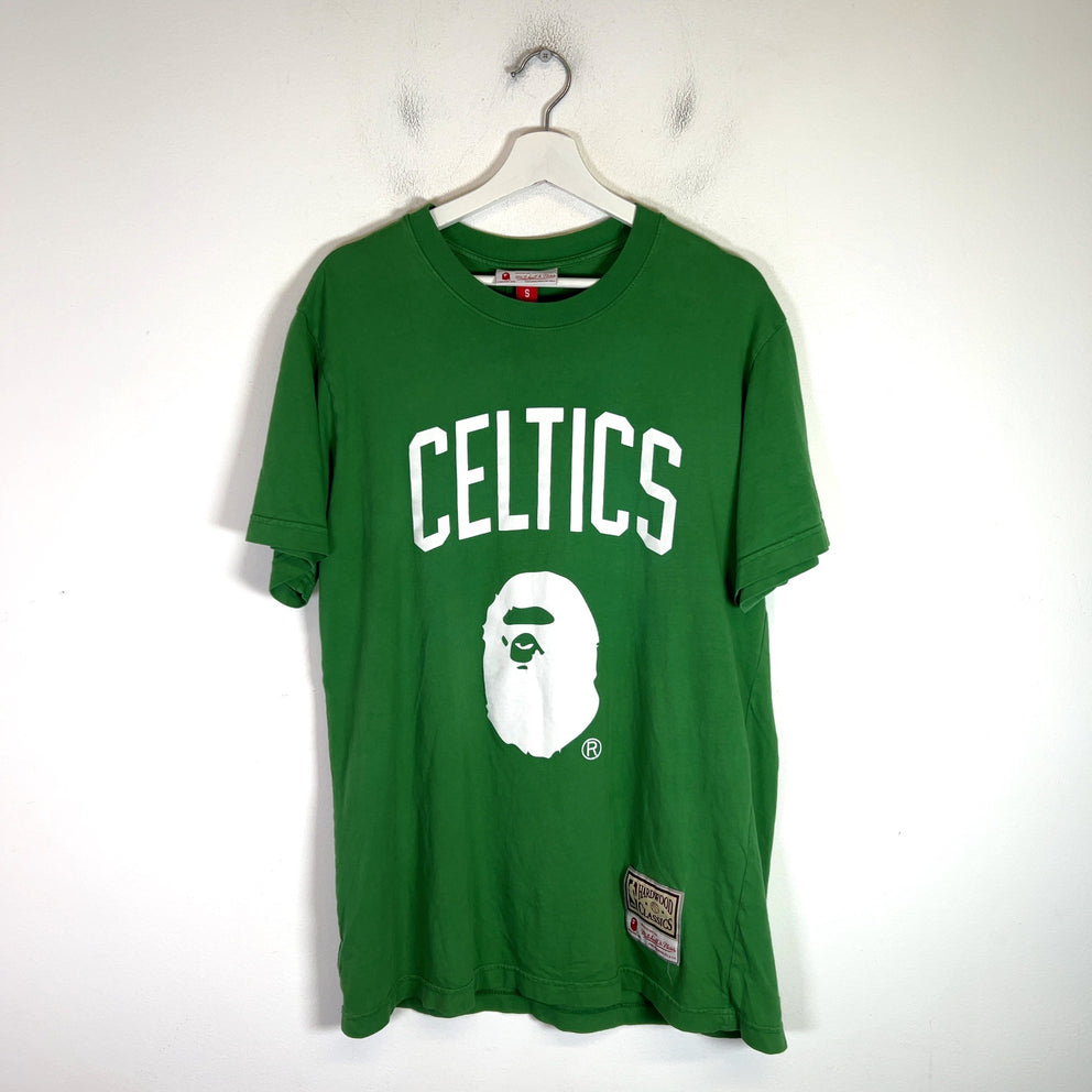 Bape x Mitchell & Ness Boston Celtics Ape Head T-Shirt