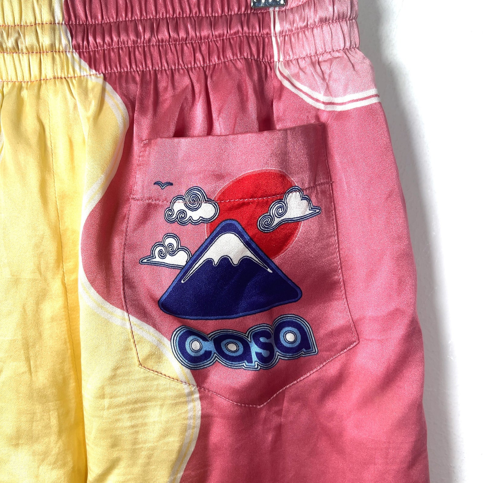 Casablanca Silk Wavy Shorts