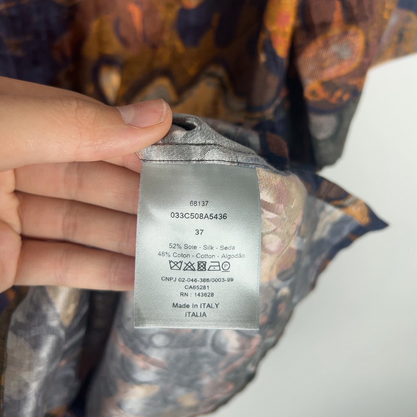 Dior x Peter Doig Camo Oblique Shirt