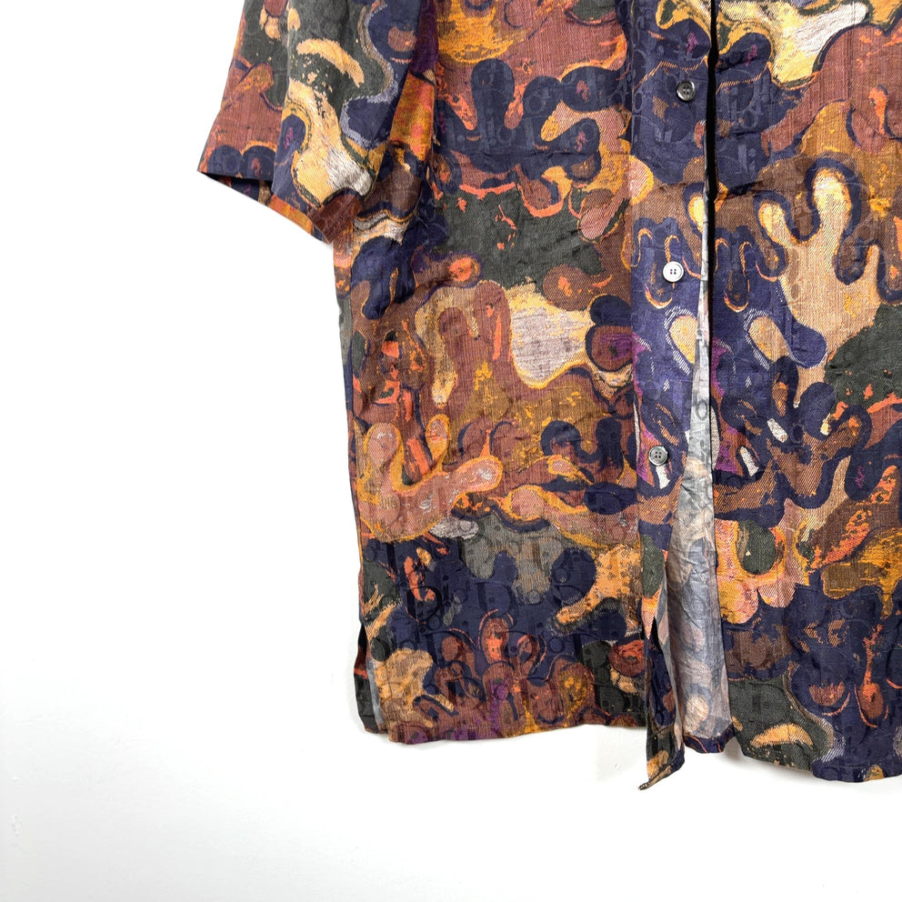 Dior x Peter Doig Camoflauge Oblique Button-Up Shirt