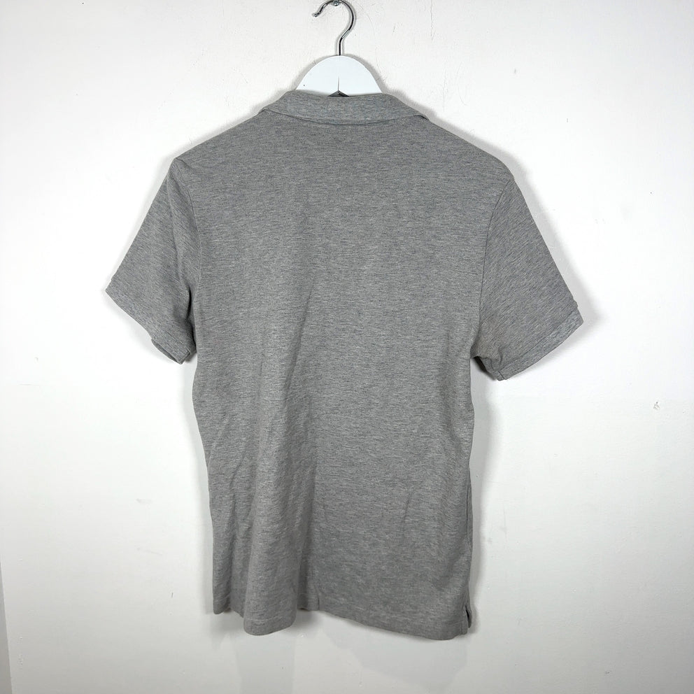 Burberry 1/4 Button Grey Polo