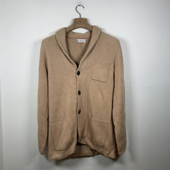 Brunello Cucinelli Ribbed Shawl Cashmere Cardigan Sweater