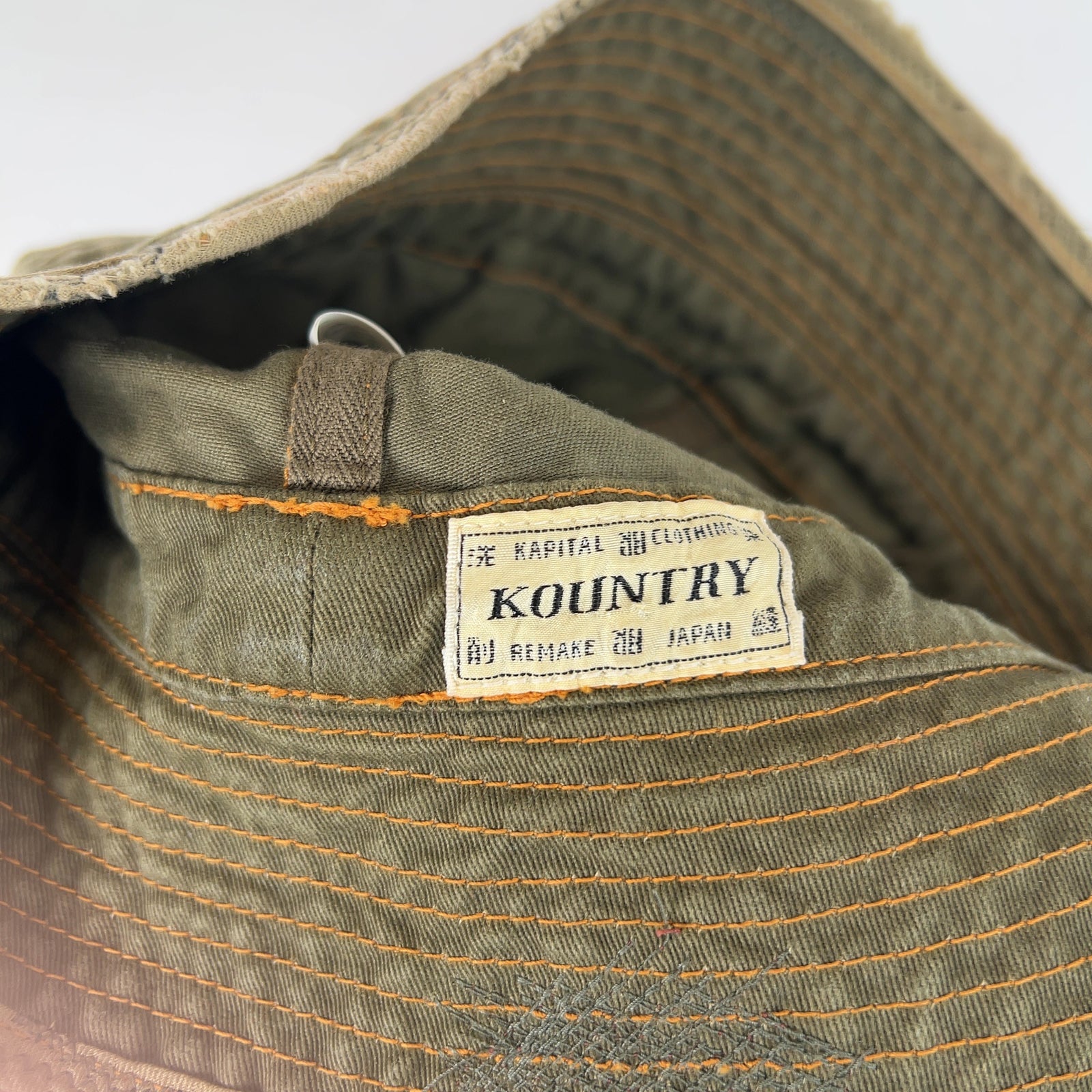 Kapital Patched Repaired 'Old Man and Sea' Bucket Hat