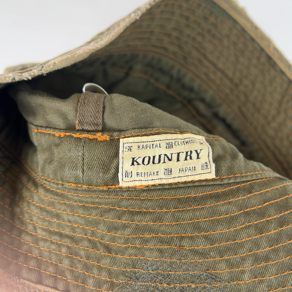 Kapital Patched Repaired 'Old Man and Sea' Bucket Hat