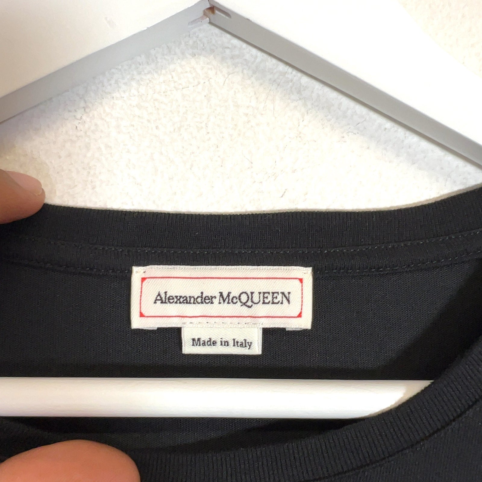 Alexander McQueen Embroidered Spell-Out Logo T-Shirt