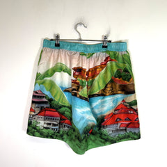 Amiri Eden Rock 'St. Barthélemy' Silk Shorts