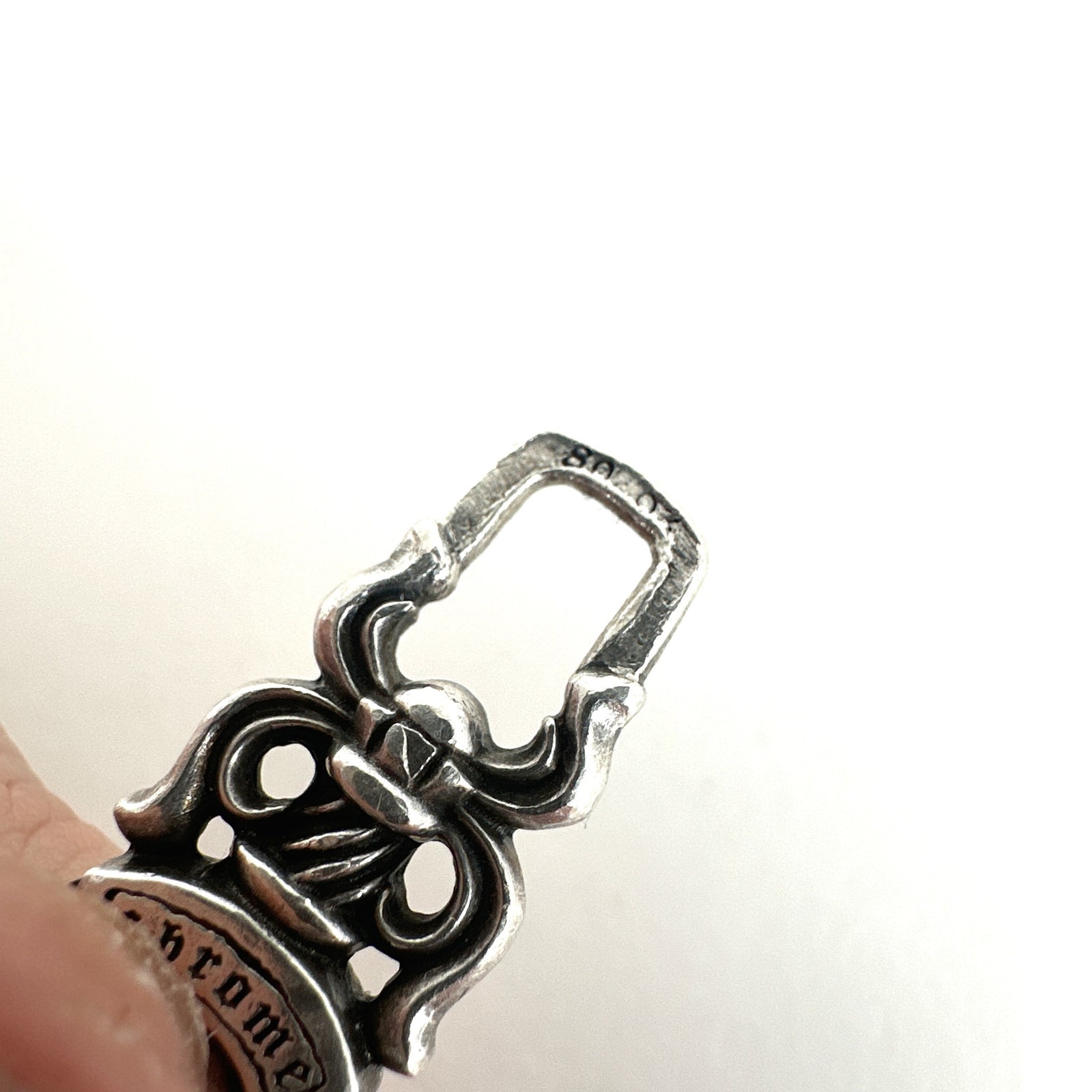 Chrome Hearts .925 Silver Dagger Zipper Pendent