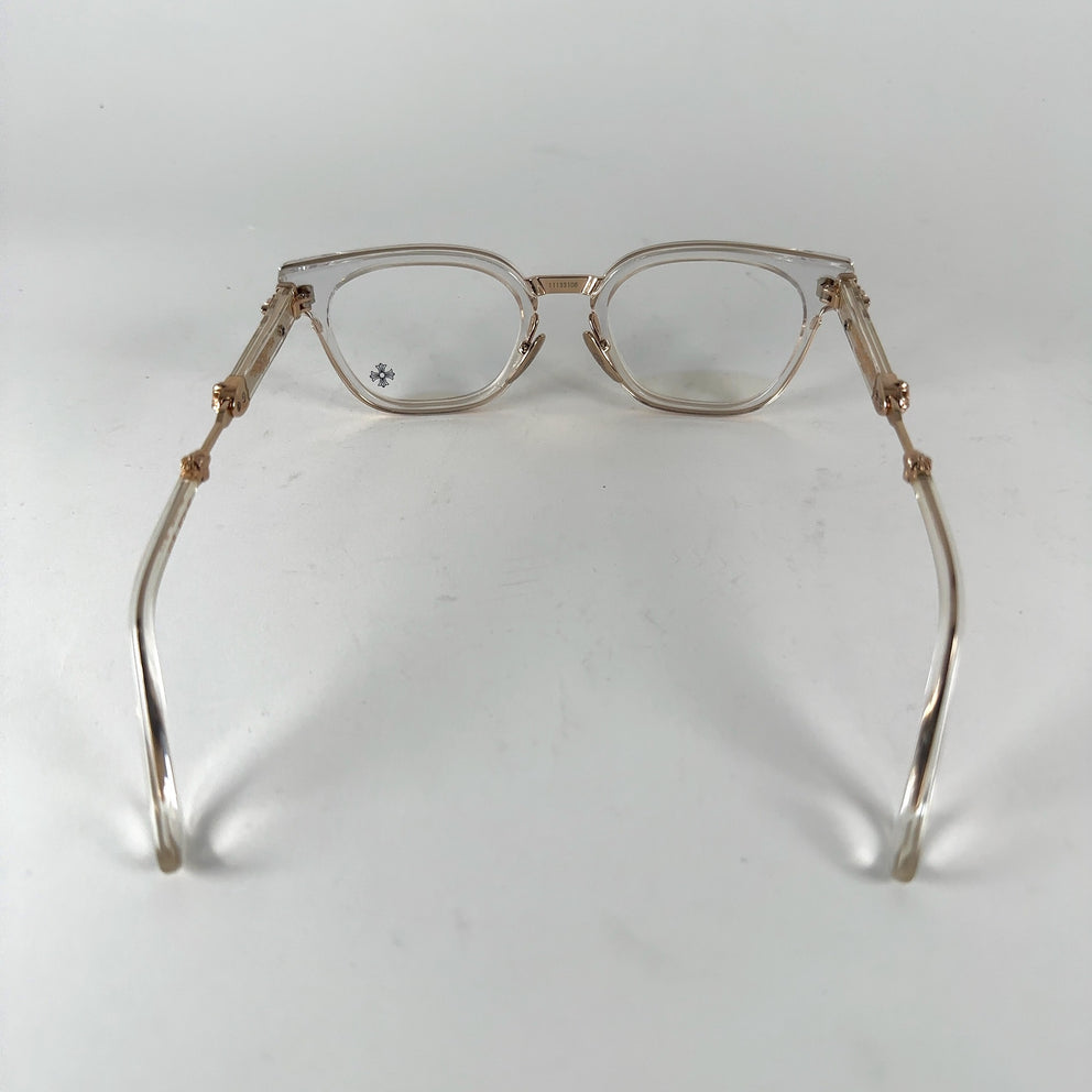 Chrome Hearts 'Duck Butter' Gold/Clear Frame Glasses