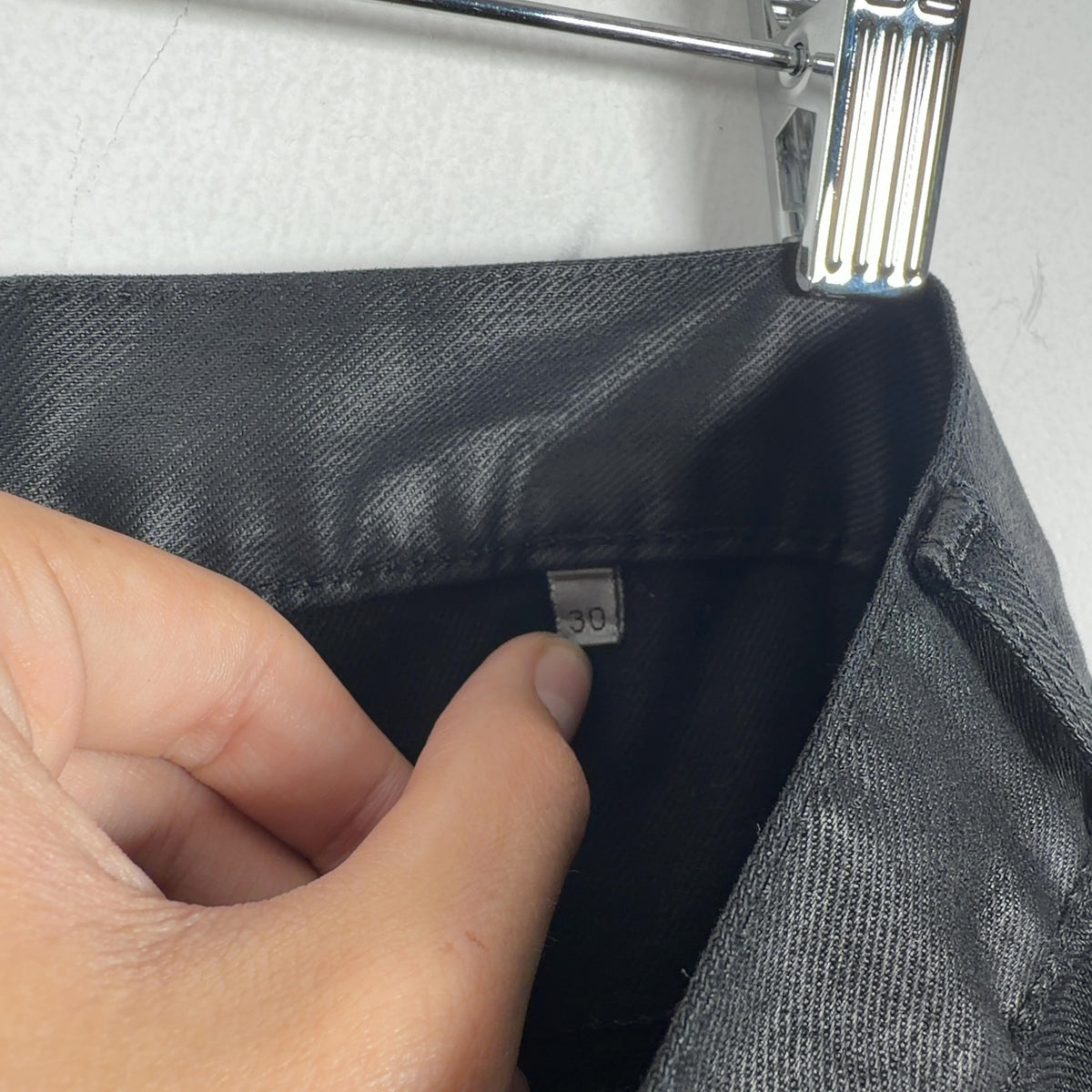 Dior AW11 KVA Resin Coated Straight Jeans