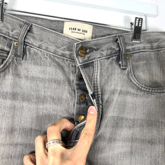 Fear of God 6th Collection Leather Tab Denim Jeans