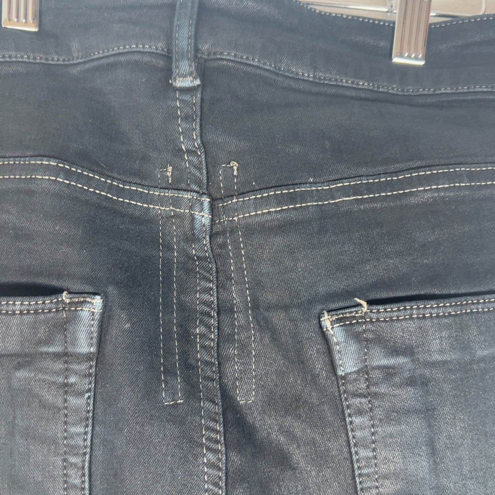 Rick Owens Waxed 'Detroit Cut' Denim Jeans