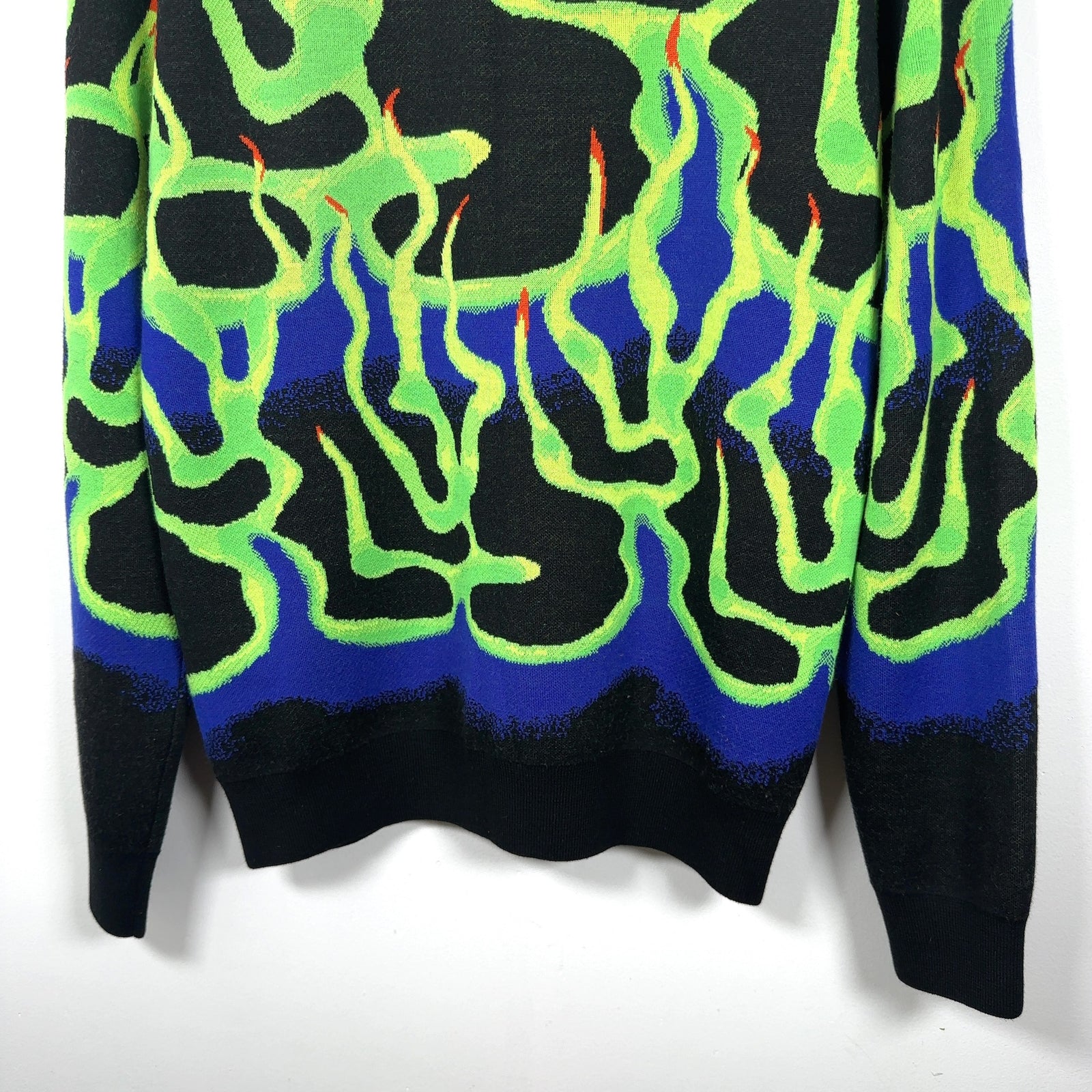 Louis Vuitton Intarisia Flame Jacquard Knit Sweater