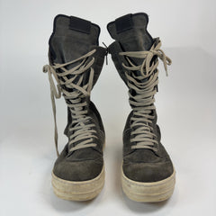 Rick Owens Dust Suede Cargobasket Sneakers