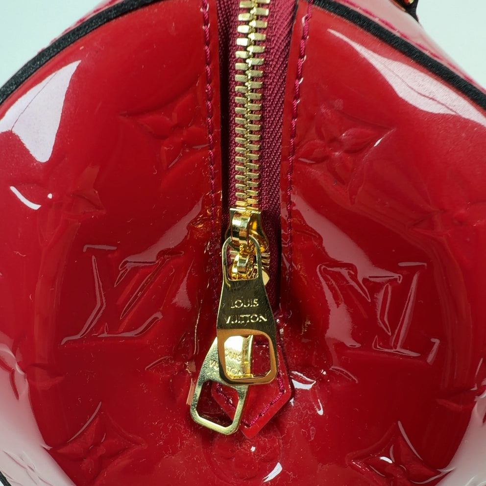 Louis Vuitton Monogram Red Vernis Leather Montana Bag