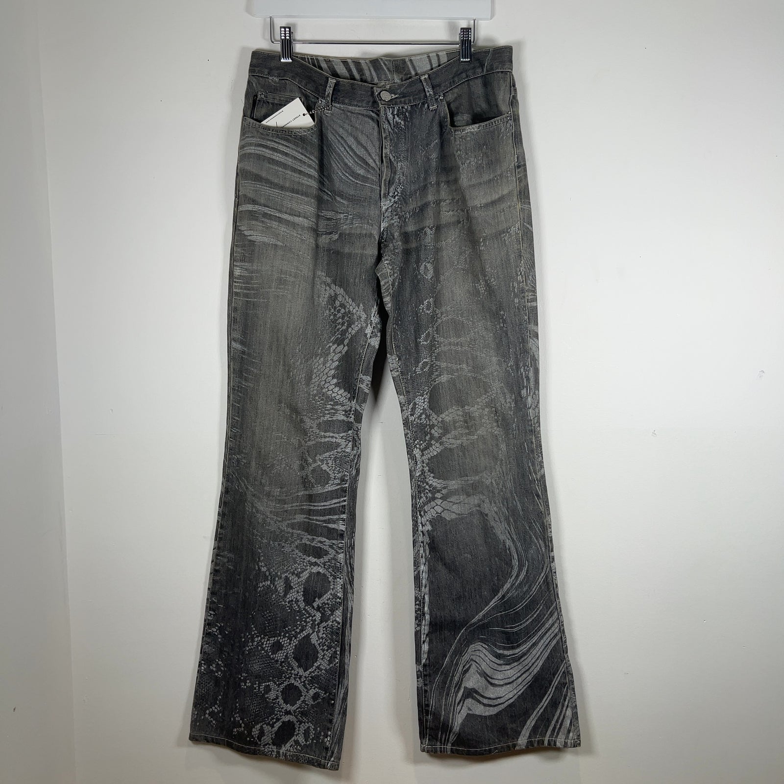 Robert Cavalli Just Cavalli Serpent Pattern Jeans