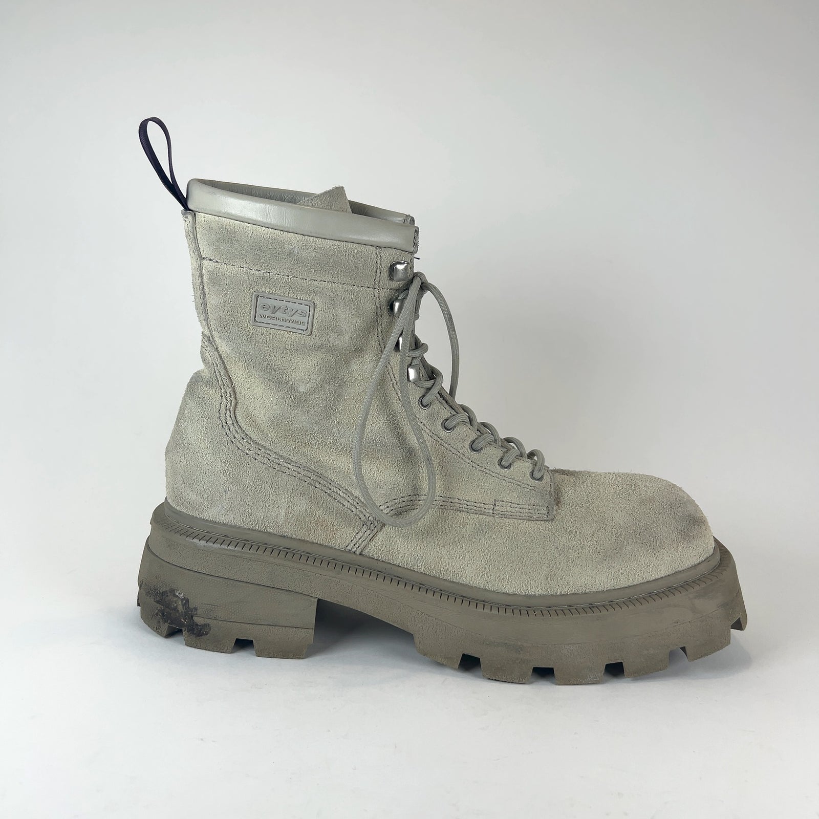 Eytys Suede Combat Platform Boots