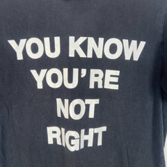 Number (N)ine 'You Know You're Not Right' Graphic T-Shirt