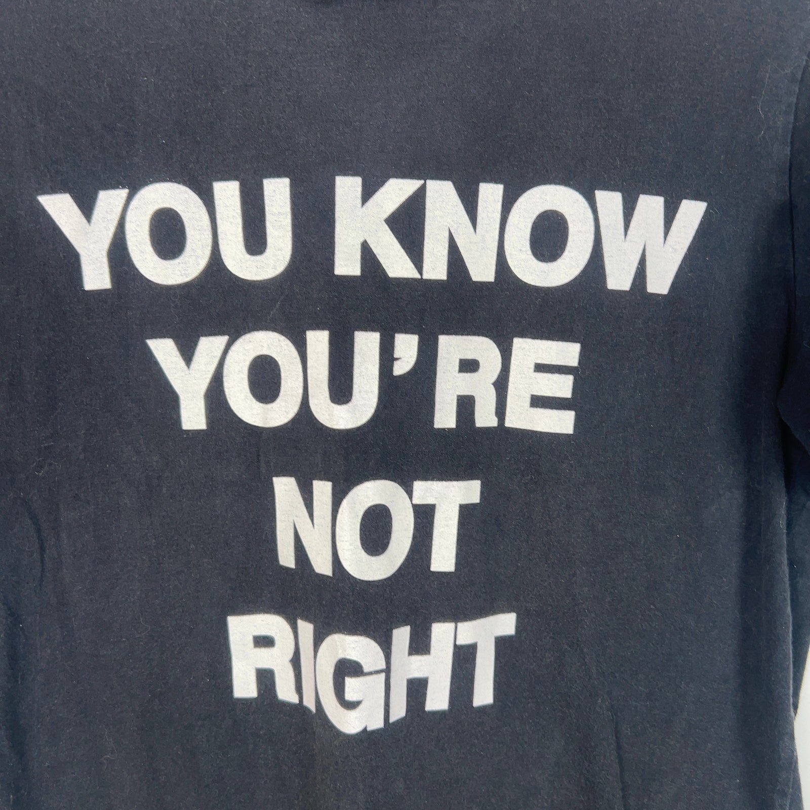 Number (N)ine 'You Know You're Not Right' Graphic T-Shirt