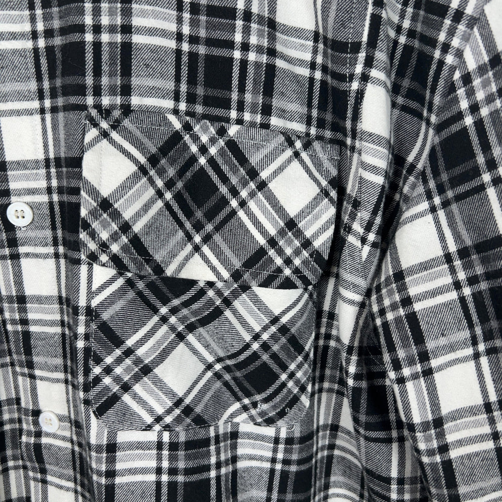 Science Projects Cropped Flannel Shirt